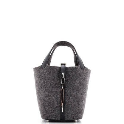 Hermes Picotin Lock Bag Felt With Leather Pm