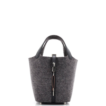 Hermes Picotin Lock Bag Felt With Leather Pm