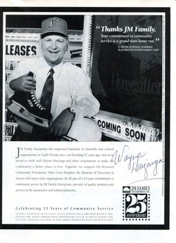Wayne Huizenga Autographed Magazine Page