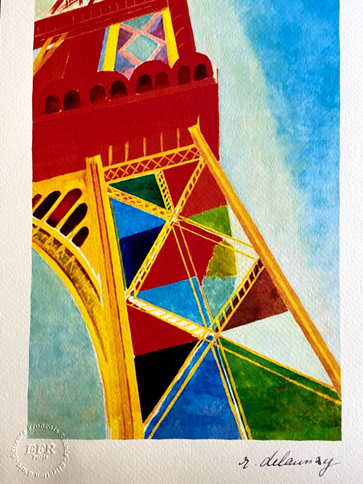 Robert Delaunay Lithograph Coa Numbered Signed Op Stamped Sonia