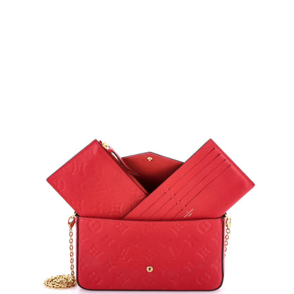 Louis Vuitton Felicie Pochette Monogram Empreinte Leather