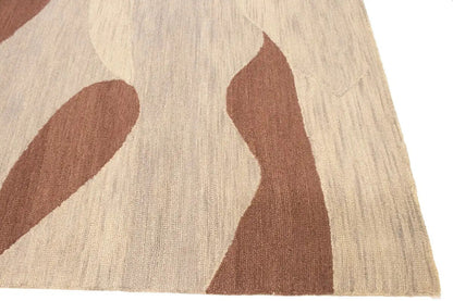 Rare Abstract Style Hand-Tufted Rug Foyer Size