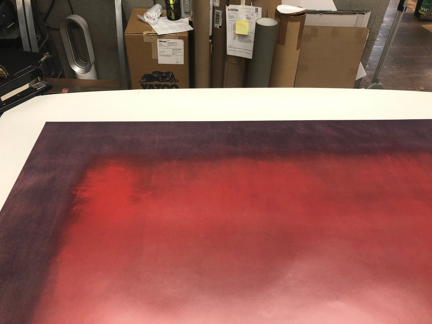 Mark Rothko Untitled () " Poster Modernism Red Orange Purple