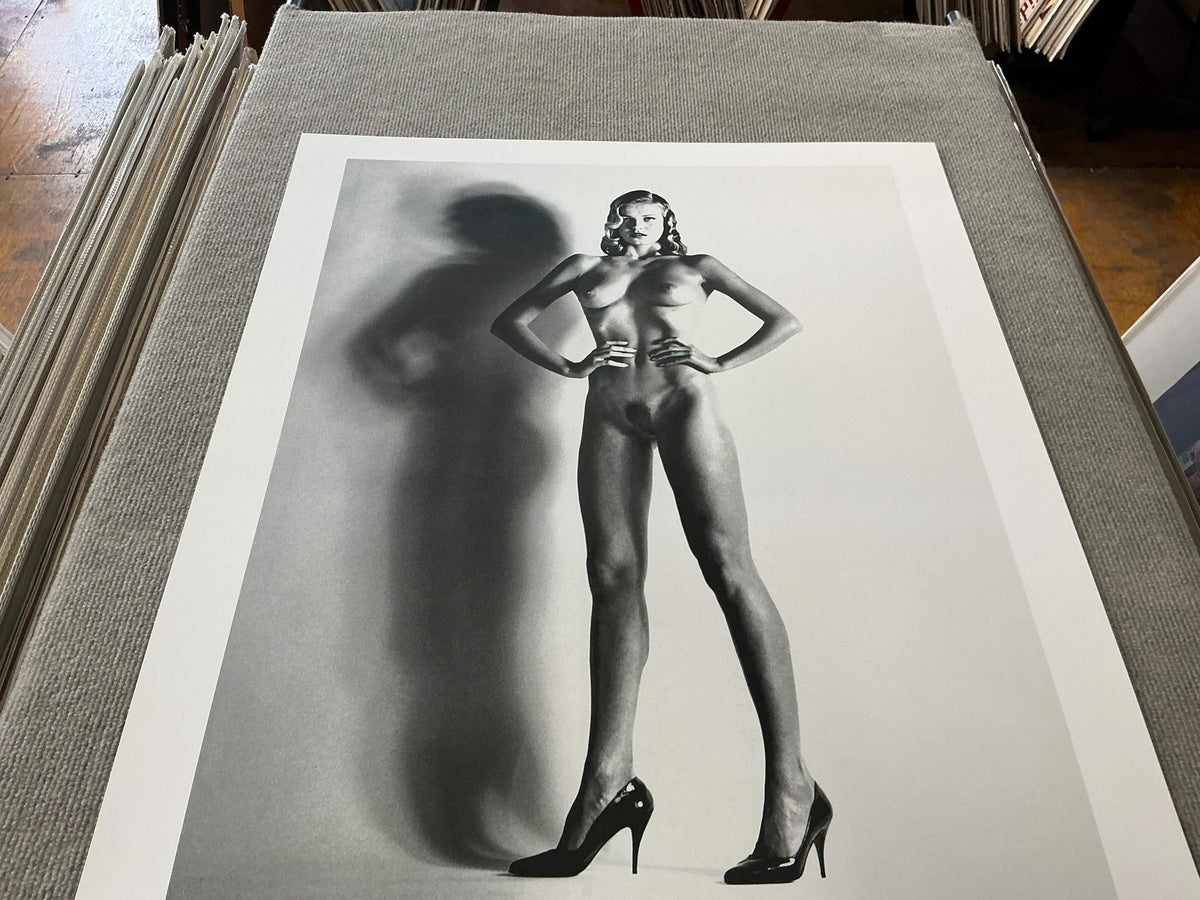 HELMUT NEWTON Big Nude 33" x 23.25" Poster 1992 Photography Black & White