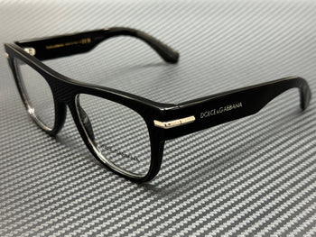 Dolce & Gabbana Dg3407 501 Black Men'S 54 Mm Eyeglasses