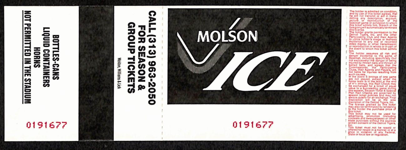 September 18, 1996 Tigers Vs. Red Sox Full Ticket Roger Clemens 20 K'S 193201
