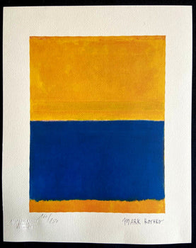 Mark Rothko Lithograph Coa Signed Numbered