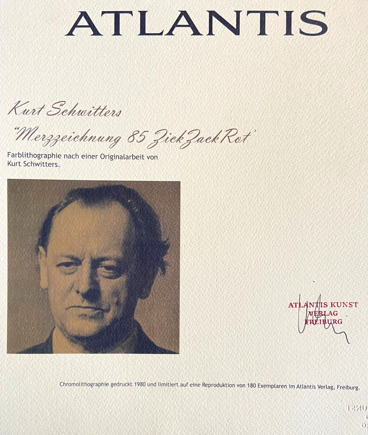 Kurt Schwitters Lithograph