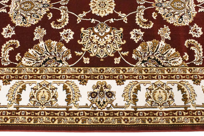 Vintage Style Red Floral Classic Oriental 4X6 Machine-Made Rug Entryway Carpet
