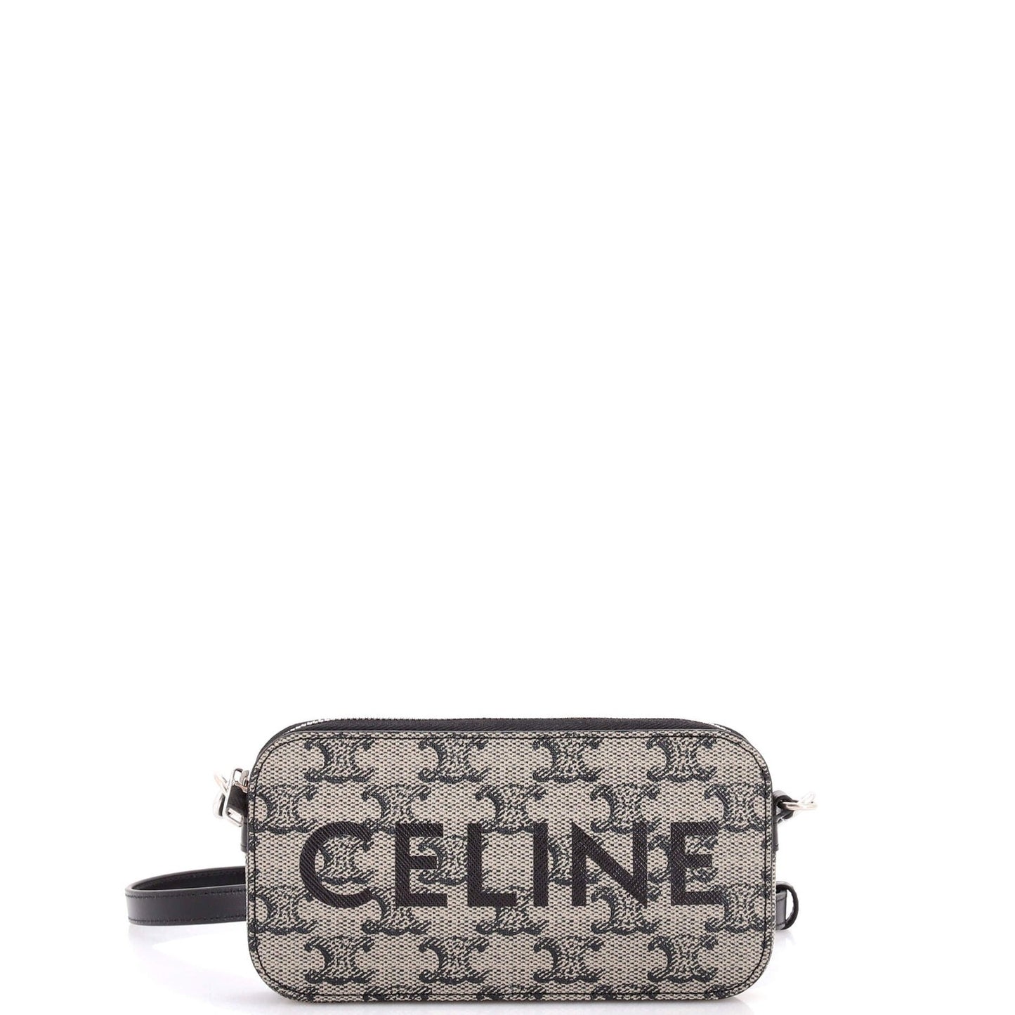 Celine Horizontal Pouch Crossbody Bag Logo Triomphe Coated Canvas