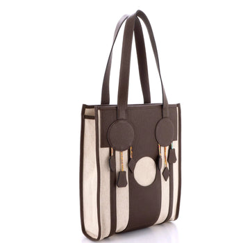 Hermes Petit H Dream Catcher Tote Toile And Leather