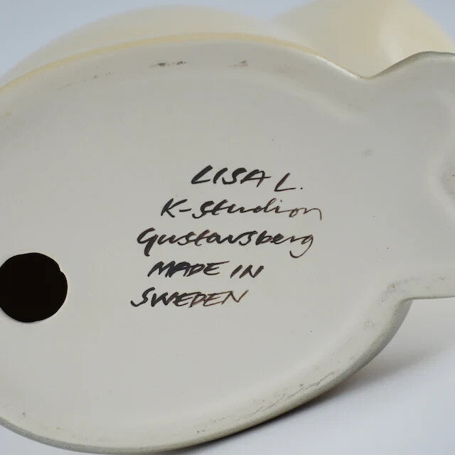 RARE LARGE VERSION LISA LARSON STUDIOS POTTERY CAT GUSTAVSBERG SWEDEN MINT