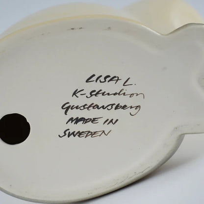 RARE LARGE VERSION LISA LARSON STUDIOS POTTERY CAT GUSTAVSBERG SWEDEN MINT