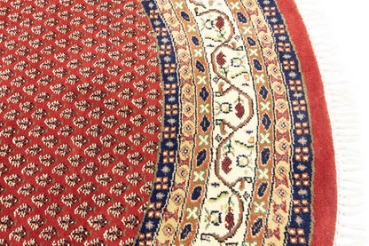Handmade Tribal Indo Botemir Round Oriental Rug