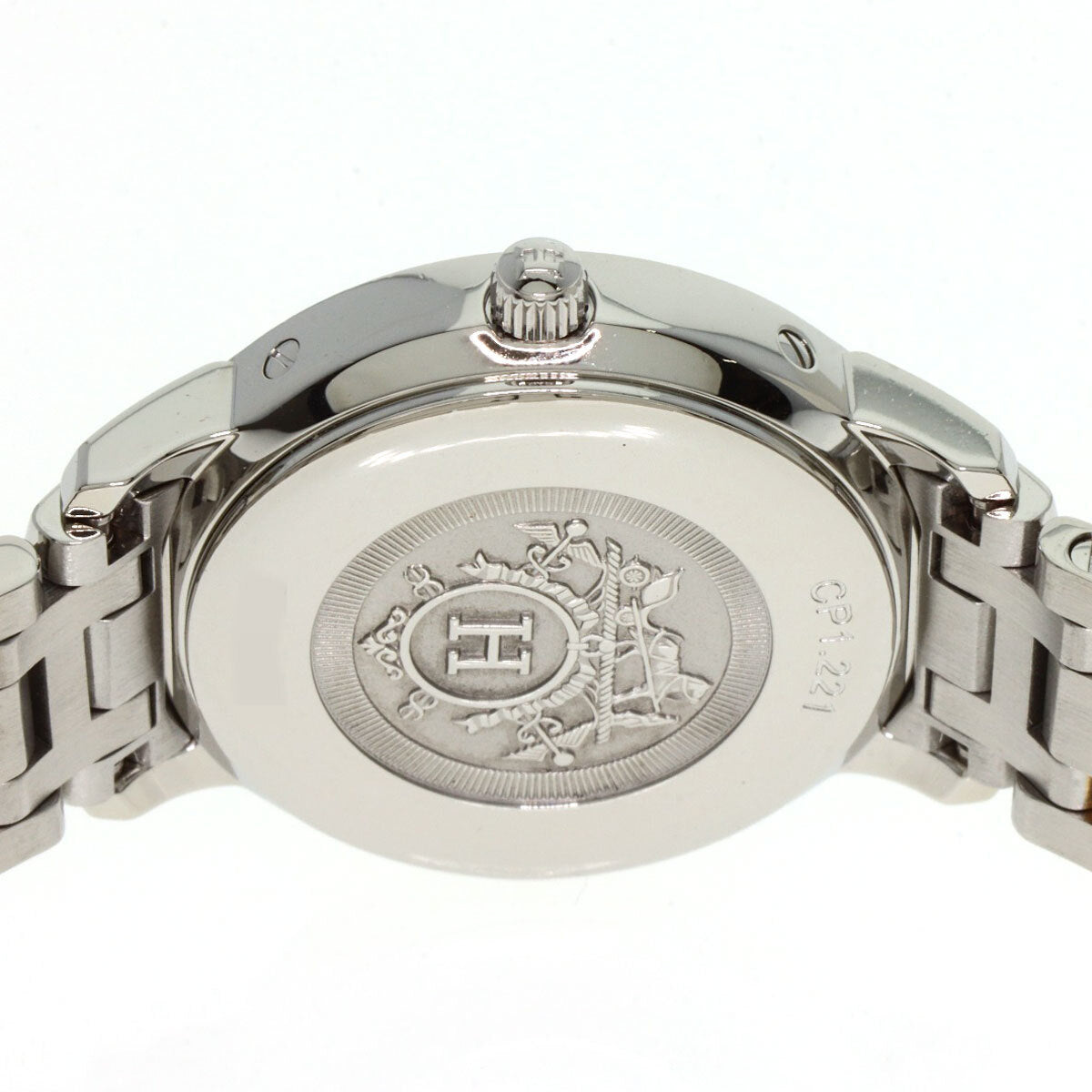 Hermes Clipper Classic Watches Cp1.221 Stainless Steel/Ssxpgp Ladies