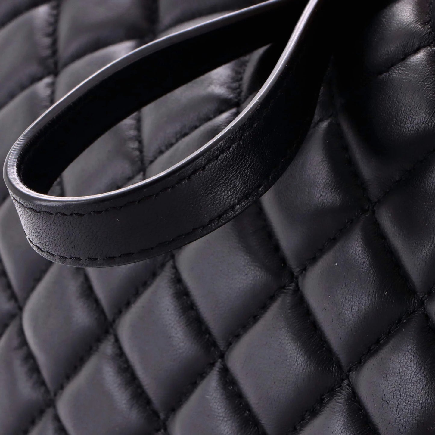 Versace Medusa Icon Chain Zip Tote Quilted Leather Tall