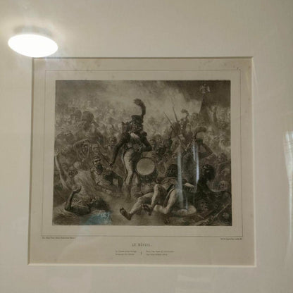 Denis Auguste Raffet -Le Rveil 1848 Original Lithograph French Napoleonic Print