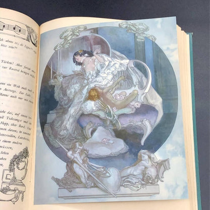 Franz Von Bayros - "Mozart'S Carnival" Opera Rare Limited Book Lithograph 1922