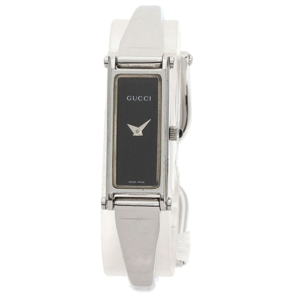 GUCCI Square face Watches 1500L Stainless Steel/ Steel