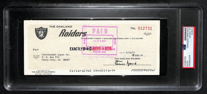 Al Davis Signed/Autographed 1977 Oakland Raiders