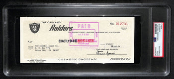 Al Davis Signed/Autographed 1977 Oakland Raiders