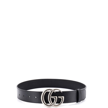 Gucci Gg Marmont Belt Embossed Leather Wide