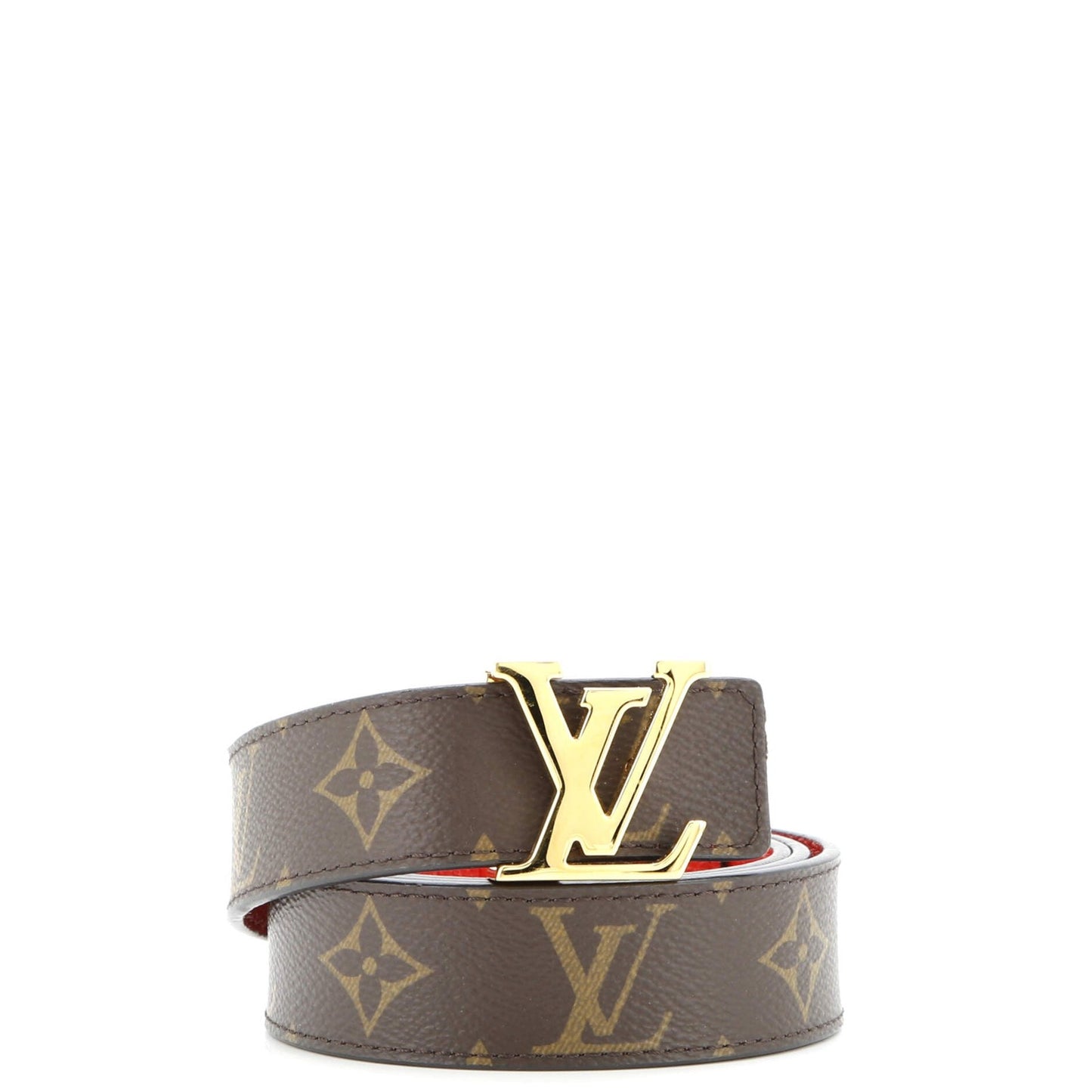 Louis Vuitton Lv Initiales Belt Monogram Canvas Thin