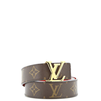 Louis Vuitton Lv Initiales Belt Monogram Canvas Thin