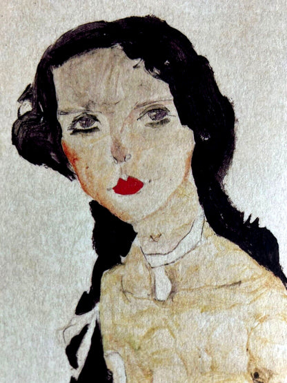 Egon Schiele Lithograph Numbered Coa