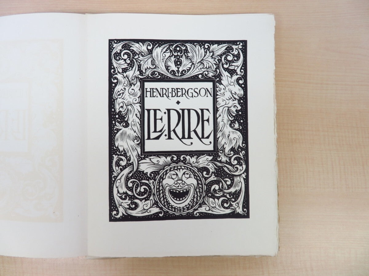 Limited Edition 200 - Henri Bergson LE RIRE: Louis Jou Woodblock Prints - 1947