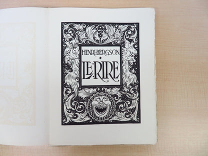 Limited Edition 200 - Henri Bergson LE RIRE: Louis Jou Woodblock Prints - 1947