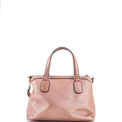 Gucci Soho Convertible Soft Top Handle Bag Leather