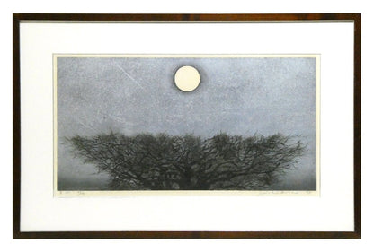 Hoshi Joichi "Moon" 1975 Autographed Woodblock Print 57 of 99