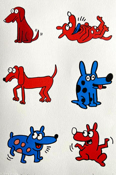Keith Haring Lithograph Coa Signed Stamped