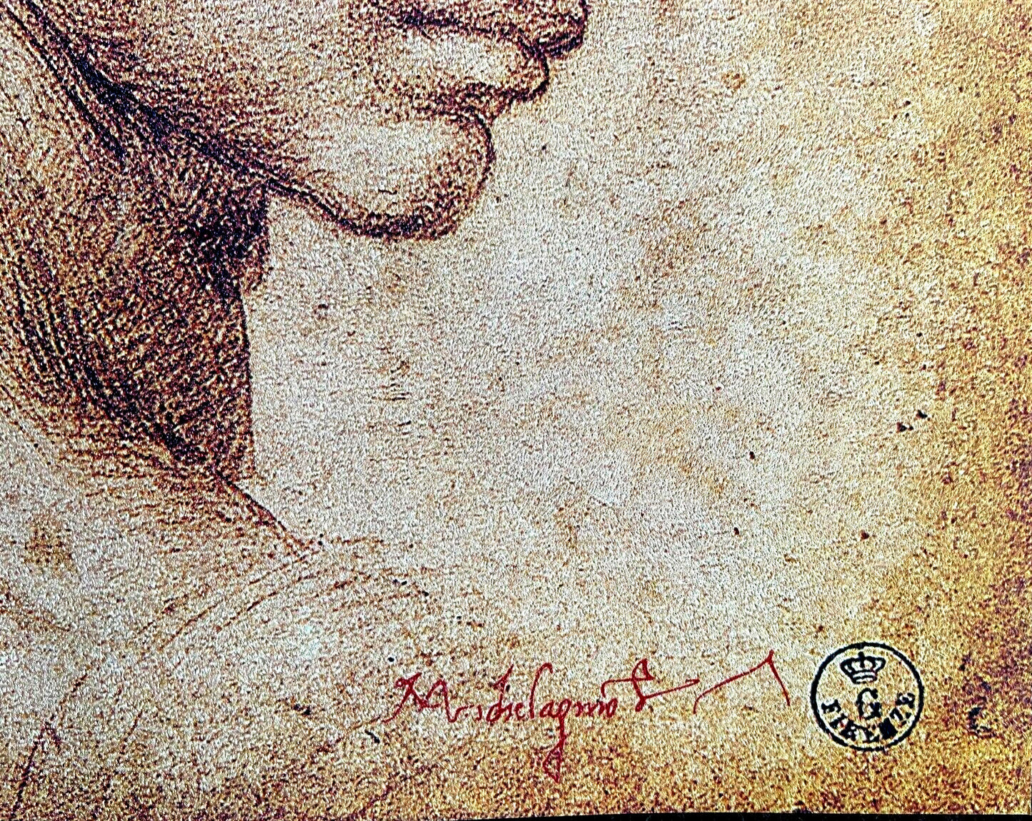 Michelangelo Buonarroti Lithograph 1968