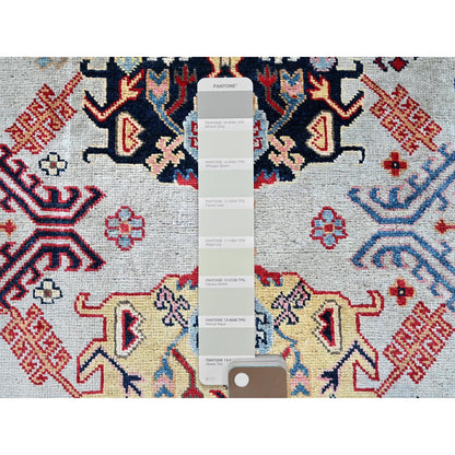 7'10"X9'10" Whisper Green Afghan Oushak Design 100% Wool Hand Knotted Rug