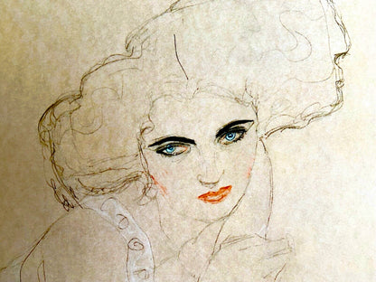 Gustav Klimt Lithograph Coa Signed Op Numbered