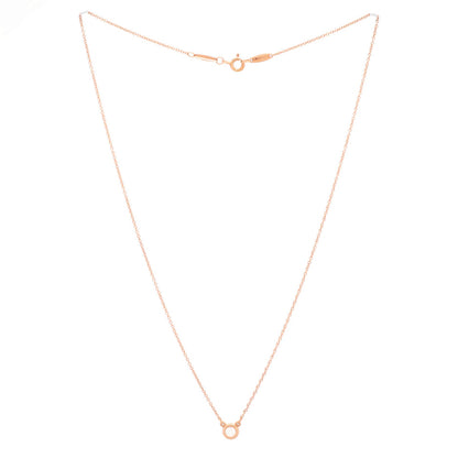 Tiffany & Co. Elsa Peretti Diamonds By The Yard Pendant Necklace 18K Rose Gold
