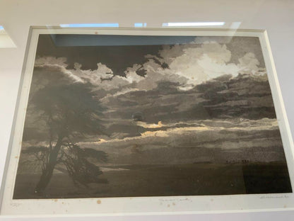 Phil Greenwood "Border Country" 1980 Etching Aquatint Signed Ltd 314/350 Framed