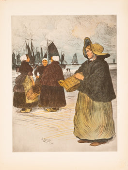 1898 Borgex Les Sardinieres L Estampe Moderne Lithograph Excellent