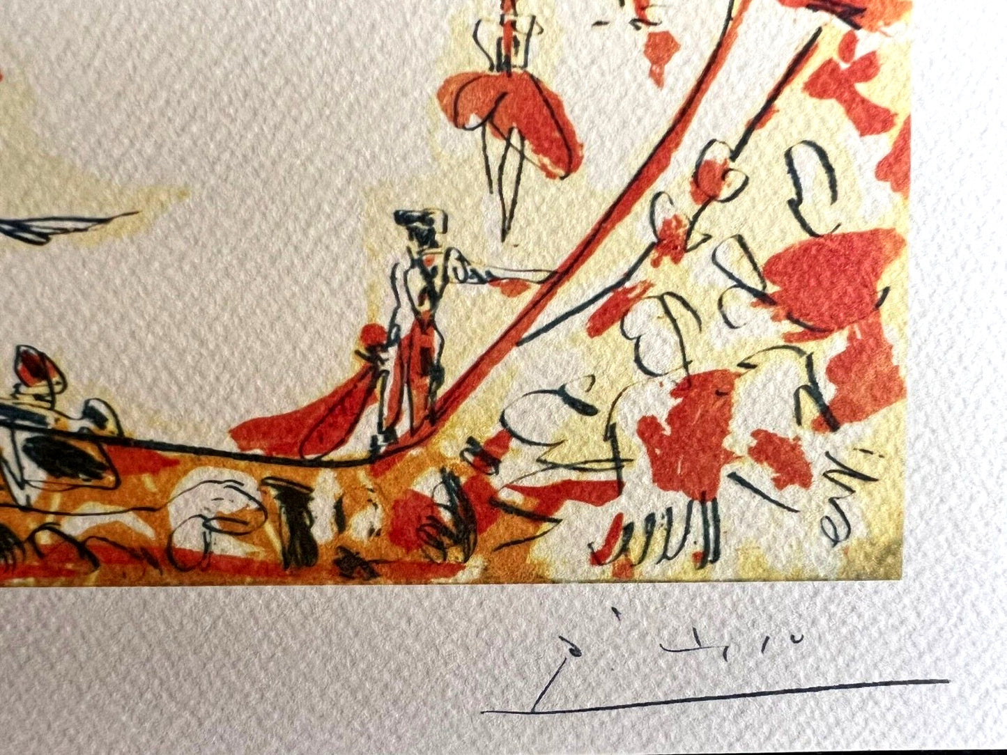 Pablo Picasso Lithograph Coa Signed Numbered Limited 180Exe