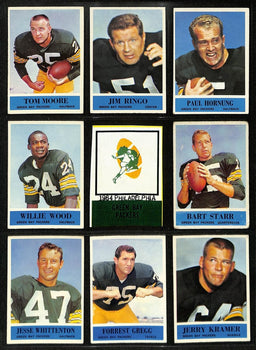 1964 Philadelphia Football Cards Green Bay Packers Partial Team Set (13) 200316
