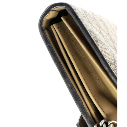 Gucci Dionysus Chain Wallet Gg Coated Canvas Small