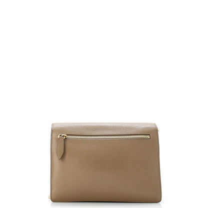 Burberry Macken Crossbody Bag Leather And House Check Canvas Small