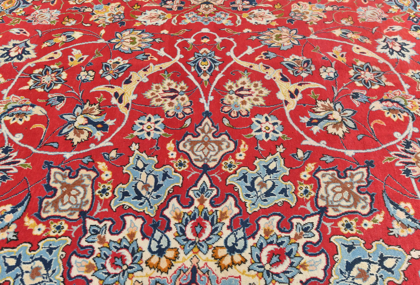 Vintage Handmade Oriental Rug 10X13 Traditional Floral One of a Kind Carpet