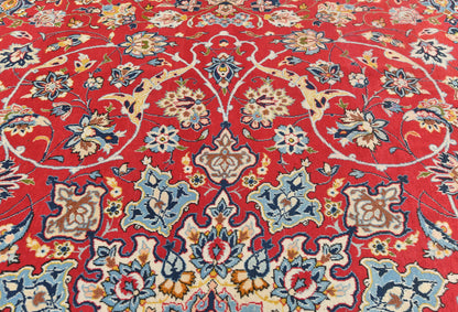 Vintage Handmade Oriental Rug 10X13 Traditional Floral One of a Kind Carpet