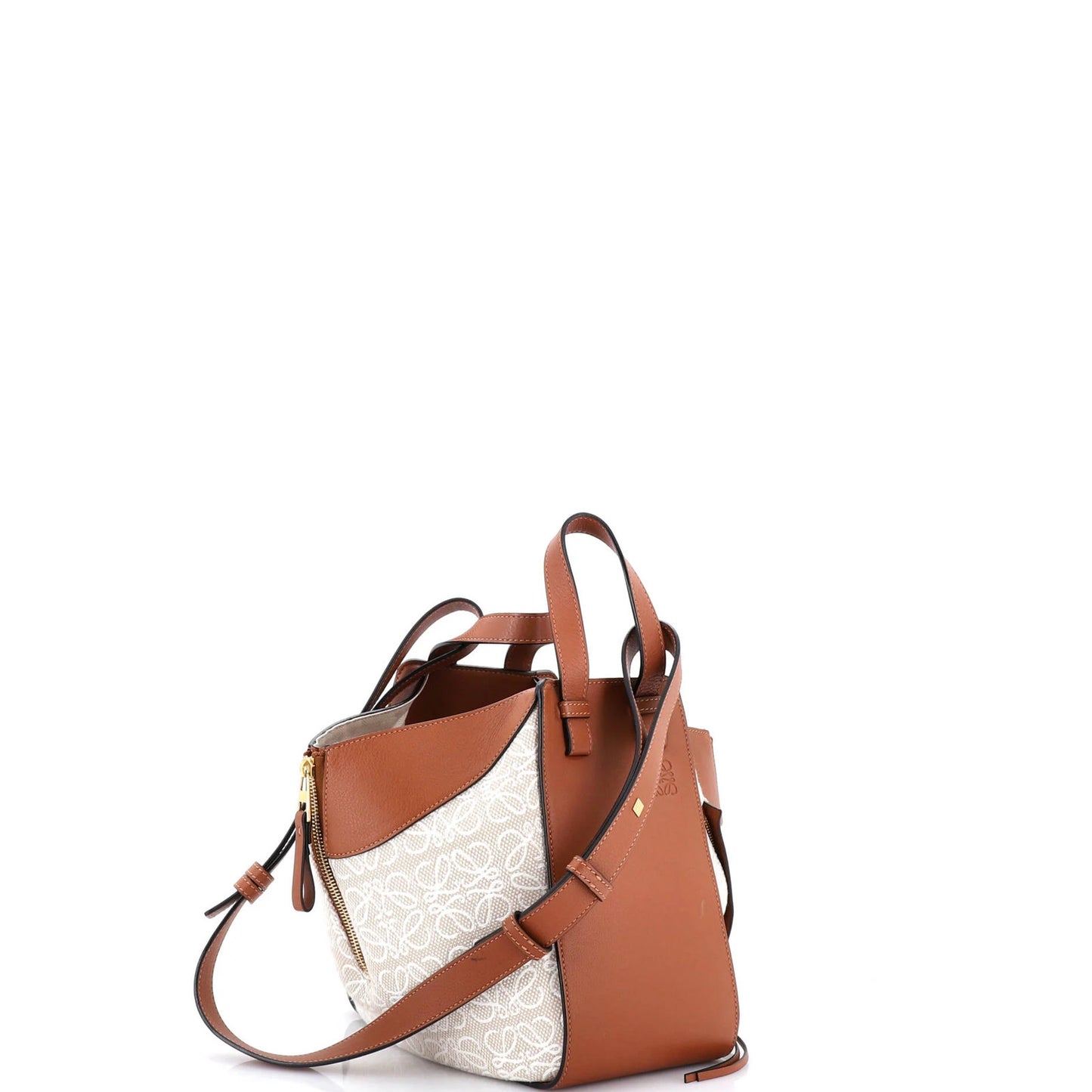 Loewe Hammock Bag Leather And Anagram Jacquard Small