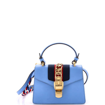 Gucci Sylvie Top Handle Bag Leather Mini