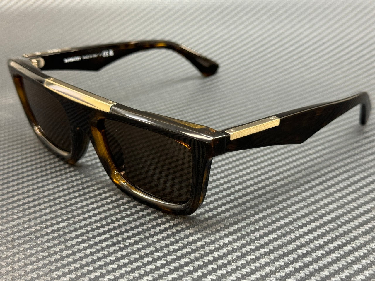Dark Havana Brown 54 mm Sunglasses Men's Burberry Be4451u