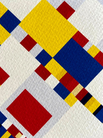 Piet Mondrian Lithograph Coa Signed Op Numbered